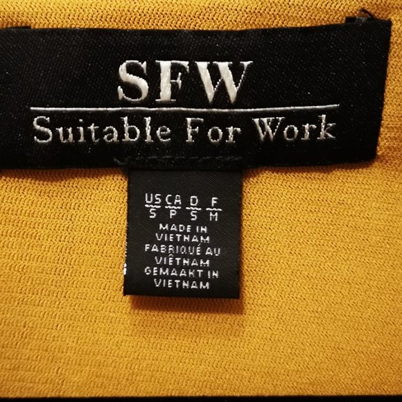 SFW | NEW | Gold Floral Dress - Picture 7 of 9